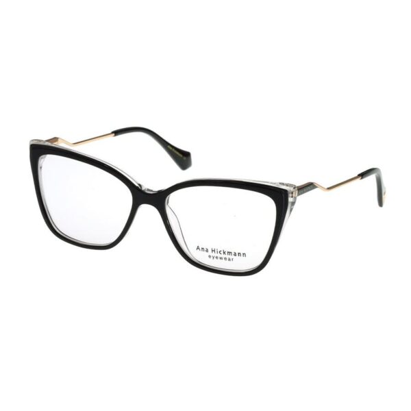 IMG-9758-(1) Ana Hickmann AH6520 H01 dioptrijske naočare za žene, crni okvir, elegantan dizajn, savršen spoj stila i funkcionalnosti, Orbis Optika, Novi Pazar