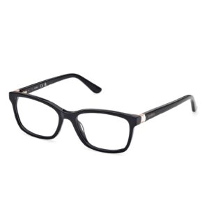 Guess GU50196 001 ženske dioptrijske naočare – crni plastični ram