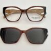 Tony Morgan C1108 C2 braon klip-on naočare od plastike. Elegantne ženske dioptrijske naočare dostupne u Orbis Optika – Novi Pazar i Voždovac, Beograd.