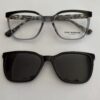 Tony Morgan H802 C1 sivo/crne klip-on naočare od plastike. Elegantne ženske dioptrijske naočare za svaki dan. Orbis Optika – Novi Pazar i Beograd, Voždovac.