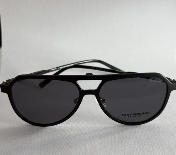 Tony Morgan 9227 C1 unisex klip-on dioptrijske naočare – crne, metalni ram Tony Morgan 9227 C1 unisex klip-on dioptrijske naočare – crne, metalni ram